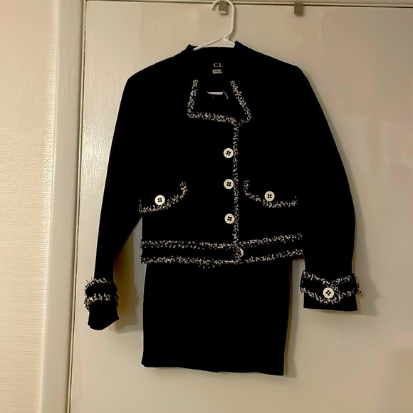 Cara Lotti jacket, silk lining, size 2 (skirt in separate listing) - Picture 1 of 6